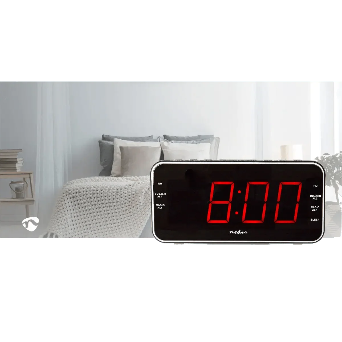 Radio Reveil FM avec alarme numérique