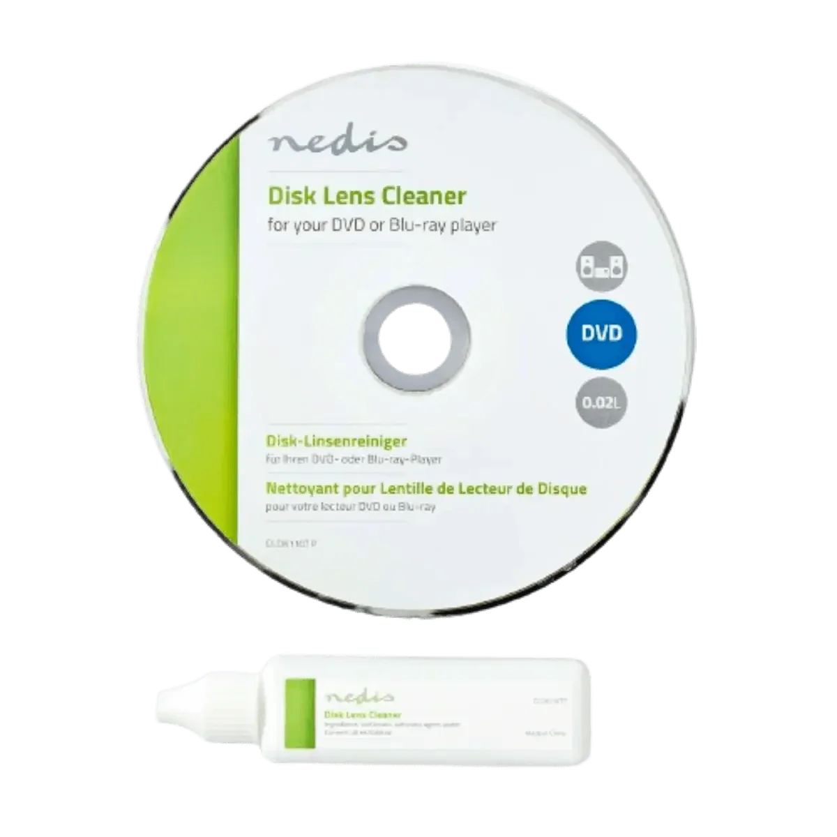 CD de nettoyage lentille lecteur CD DVD Blu-ray 20 ml