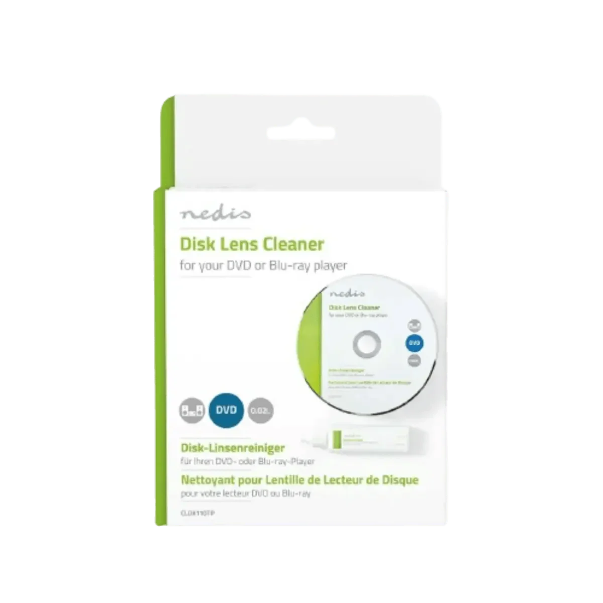 Kit de nettoyage pour lecteur CD DVD Blu-ray avec flacon 20 ml
