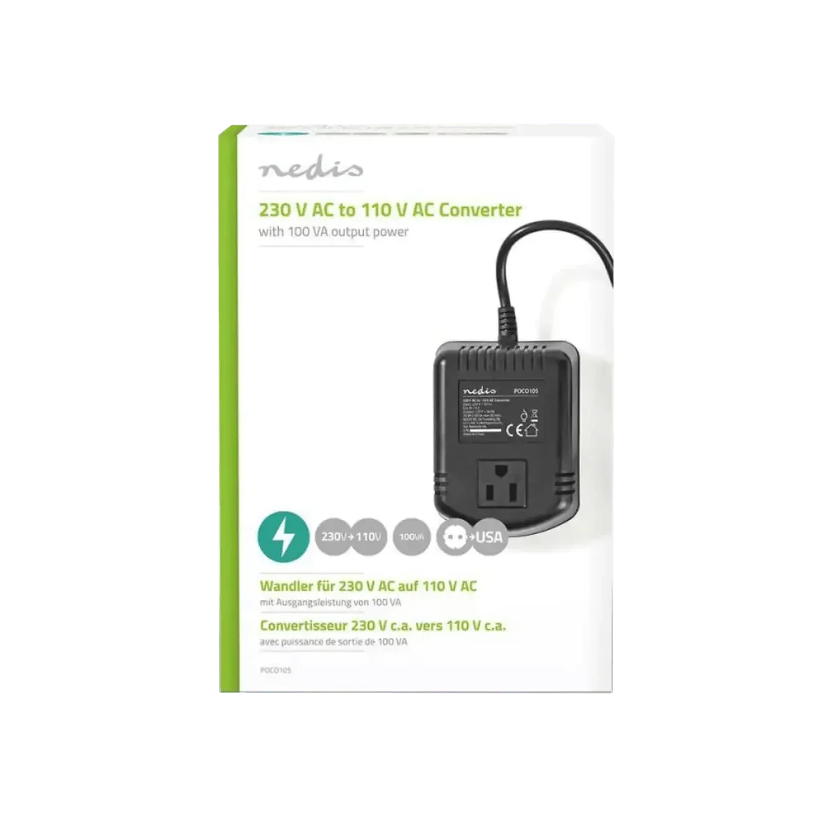 Convertisseur d'alimentation 230 Vac en 110 Vac 100W