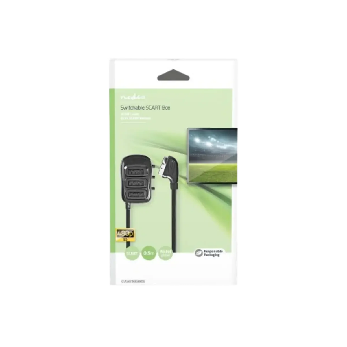 Packaging Commutateur Péritel 3 prises de face