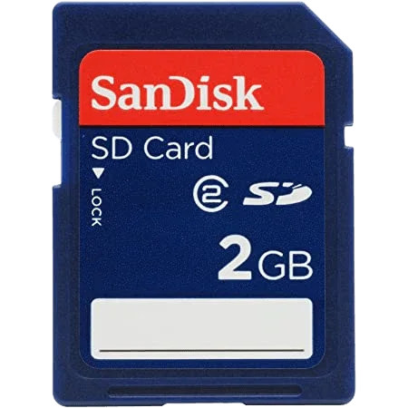 Carte Mémoire SD 2Go Class 4 – 15MB/s Compatible Appareil Photo & GPS