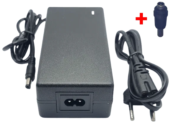 Chargeur-54-6v-1-5A-avec-adaptateur-vers-fiche-D-verte-6-3x0-3mm-Accessoires-Energie-595 - Accessoires Energie