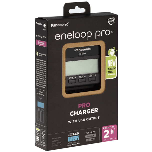 Chargeur ENELOOP PRO pour 4 Batteries AA ou AAA Accessoires Energie
