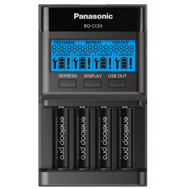 Chargeur ENELOOP PRO pour 4 Batteries AA ou AAA Accessoires Energie