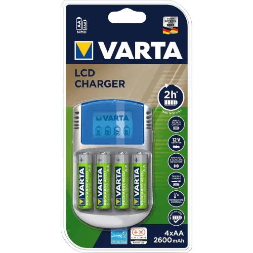 Chargeur Rapide de Batterie Nimh 4x AA-AAA 2600 mAh