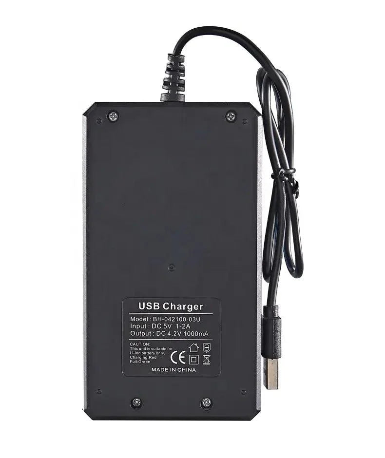 Chargeur USB de 3 batteries au lithium avec voyant LED Accessoires Energie