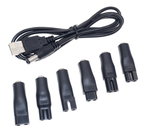 Chargeur USB de rechange 5V, 8 pièces, adaptateur électrique adapté à  toutes sortes de tondeuses à cheveux électriques