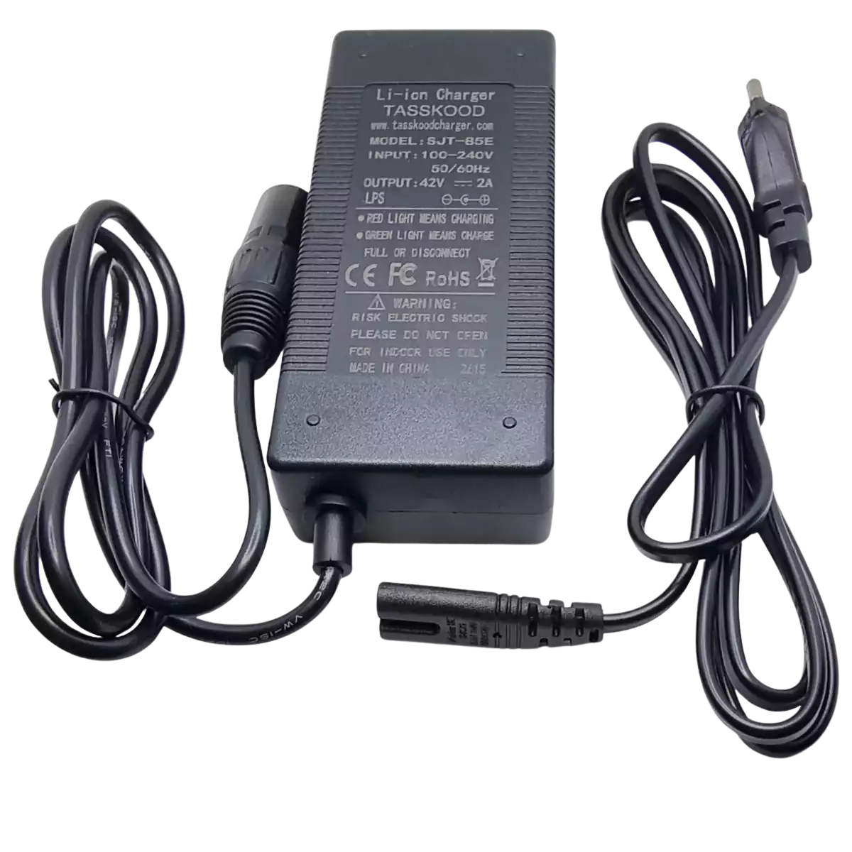 Chargeur 42 V 2 A XLR 4 broches pour batterie Li-ion 36 V