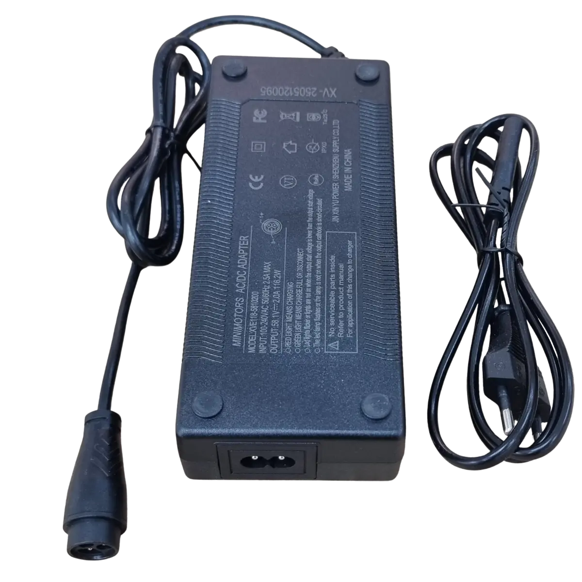 Chargeur Dualtron Mini 58.1V 2A Minimotors connecteur 3 broches