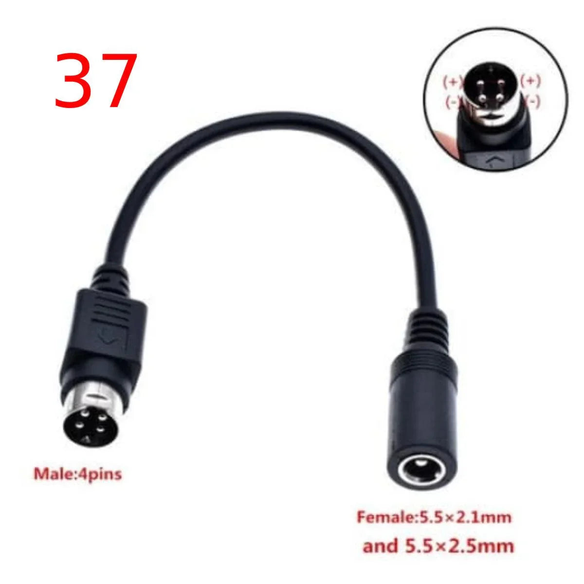 Convertisseur de fiches d'adaptation Input 5.5x2.1mm Output xxx Accessoires Energie