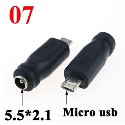 Convertisseur de fiches d'adaptation Input 5.5x2.1mm Output xxx Accessoires Energie