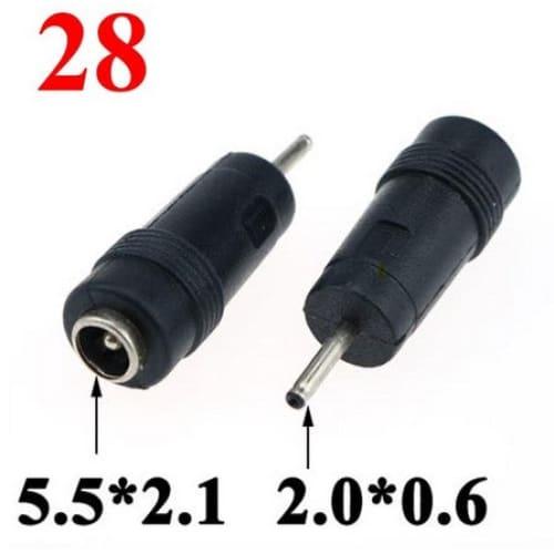 Convertisseur de fiches d'adaptation Input 5.5x2.1mm Output xxx Accessoires Energie