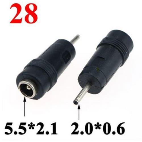 Convertisseur de fiches d'adaptation Input 5.5x2.1mm Output xxx Accessoires Energie
