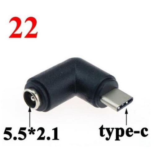 Convertisseur de fiches d'adaptation Input 5.5x2.1mm Output xxx Accessoires Energie