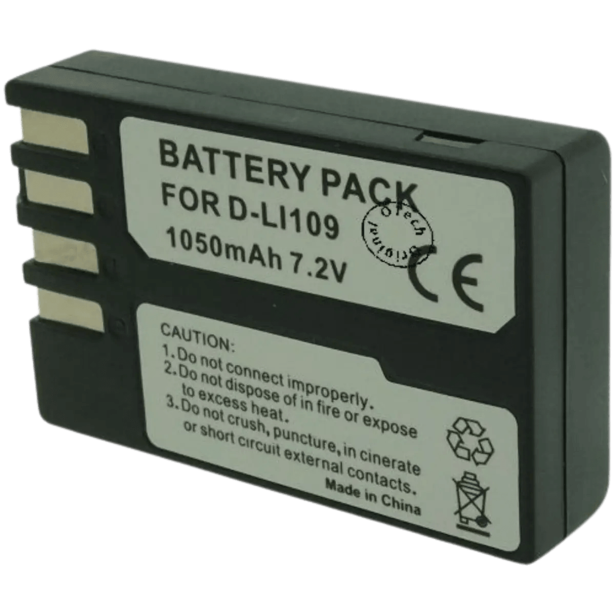 Batterie D-LI109 pour appareil photo Pentax