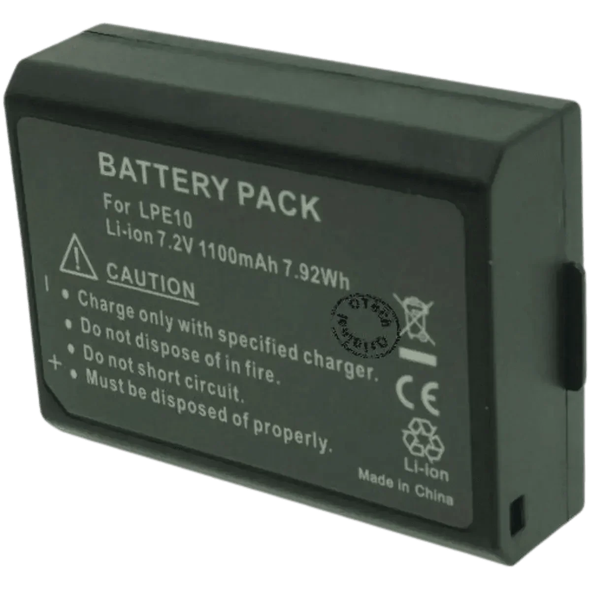 Batterie LP-E10 pour appareil photo Canon