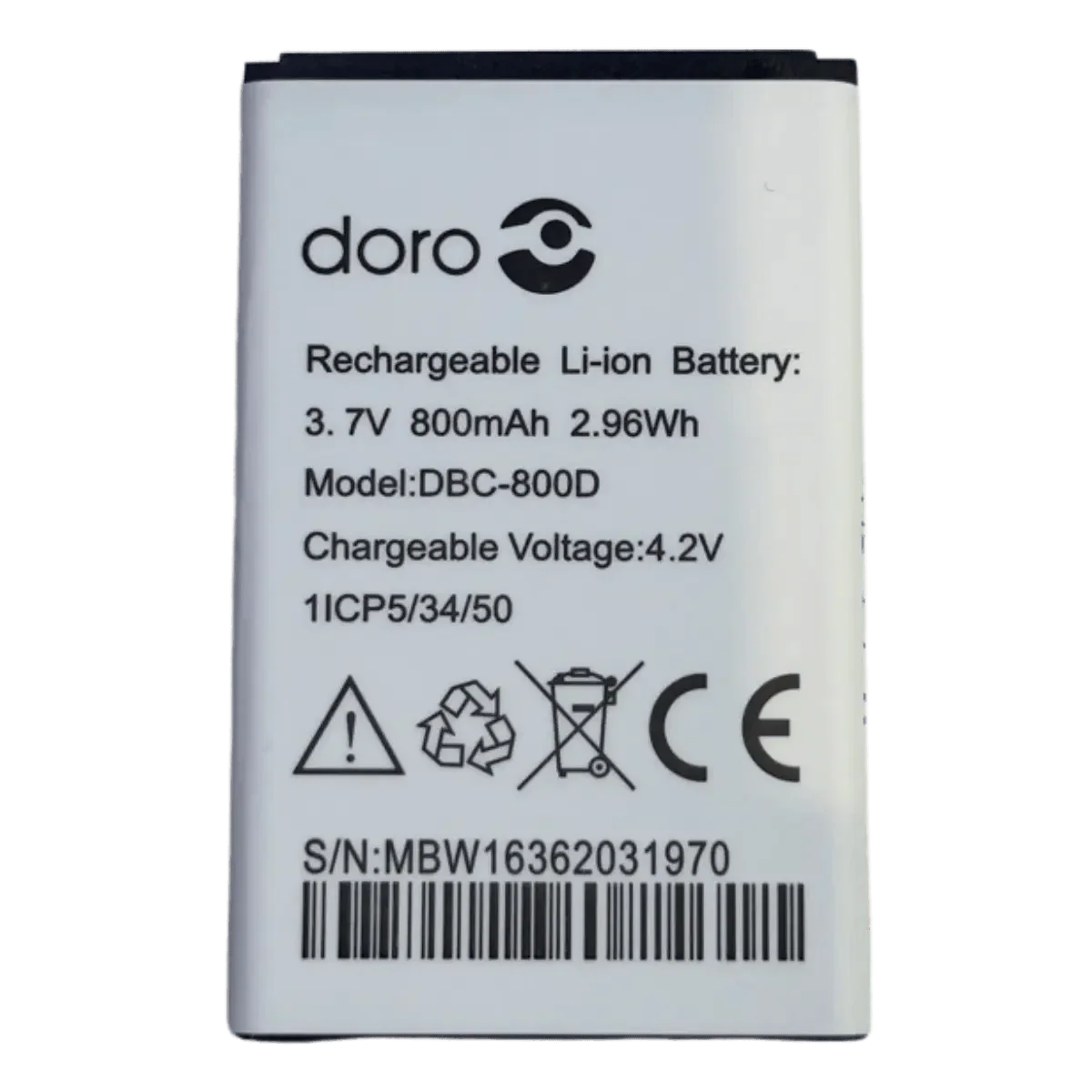 Batterie DBC-800D pour téléphone Doro d'origine