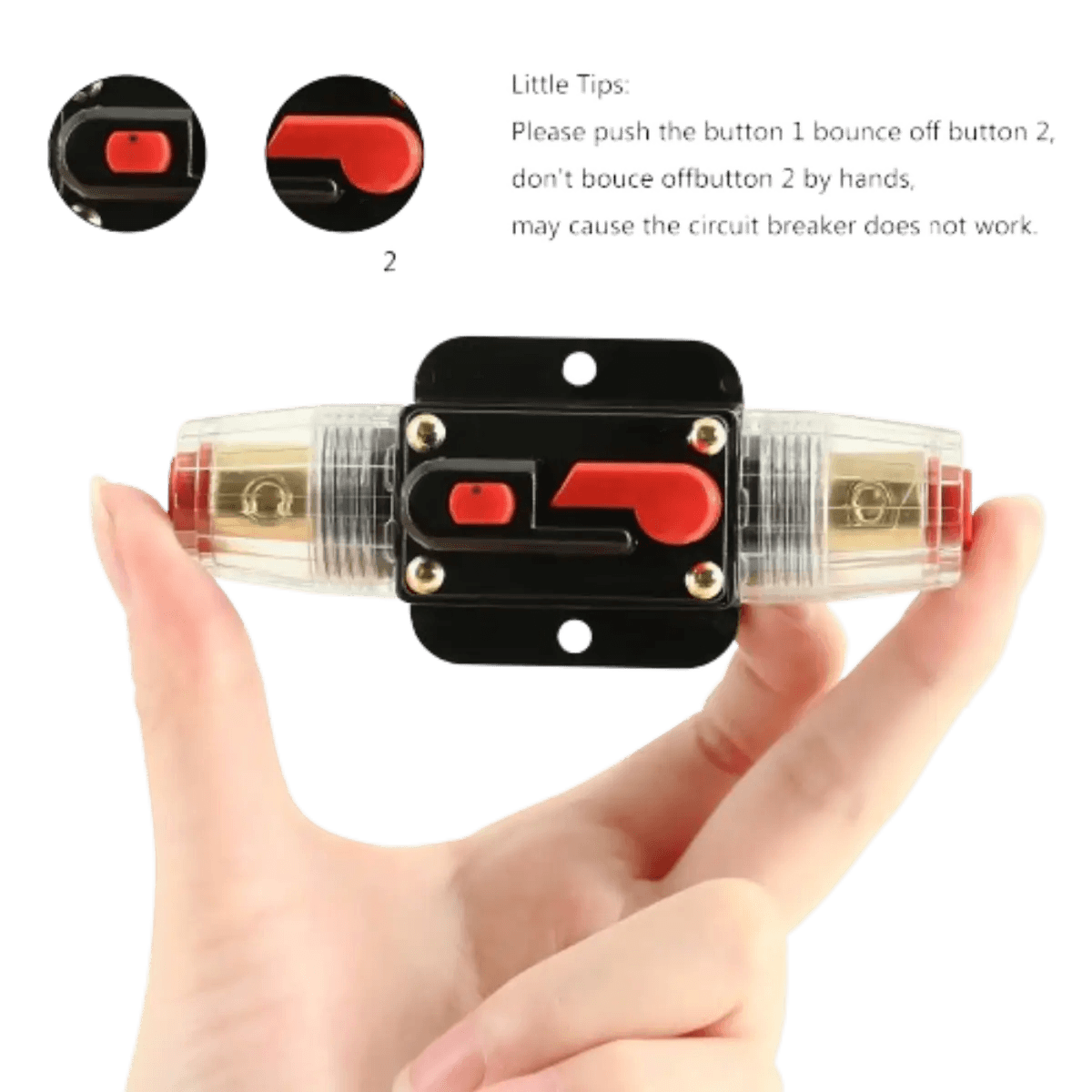 Disjoncteur 12V 24V 20A