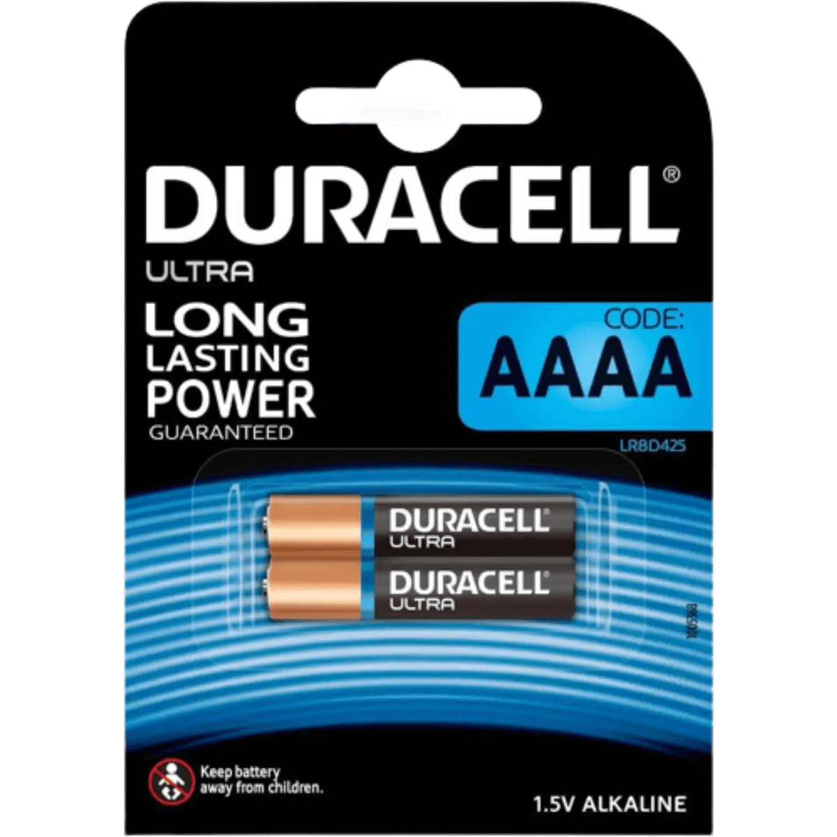Duracell AAAA Pile alcaline 1,5V, lot de 2 (LR8D425), pour stylets