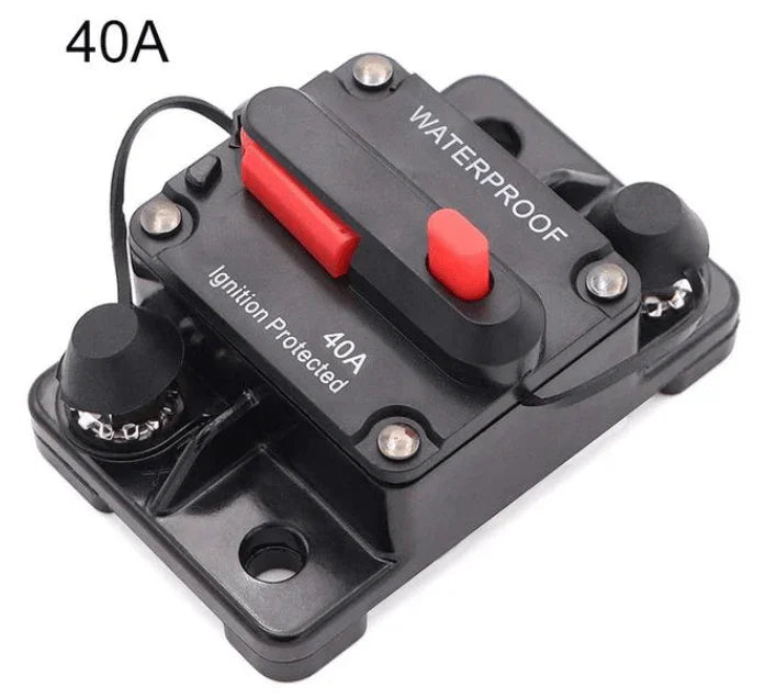 Disjoncteur étanche 40A 12-48V DC IP67 pour batterie