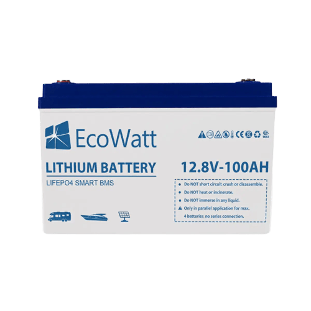 Batterie Lithium LiFePO4 12V 100Ah, série EcoWatt