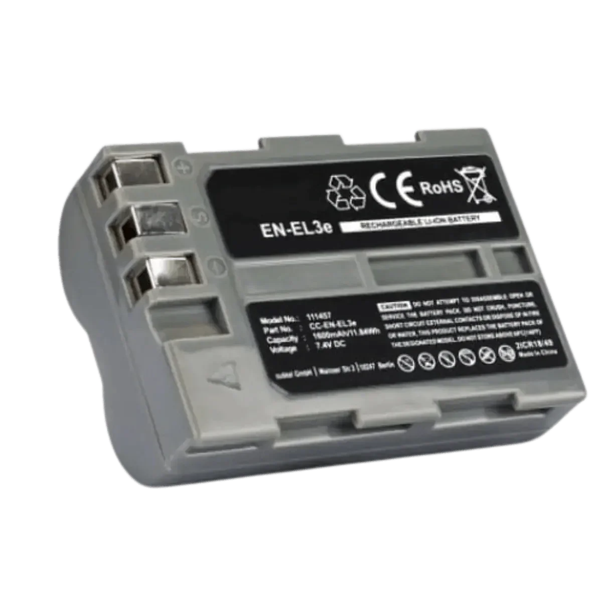 Batterie Nikon EN-EL3e compatible 7.4V 1600mAh Li-ion