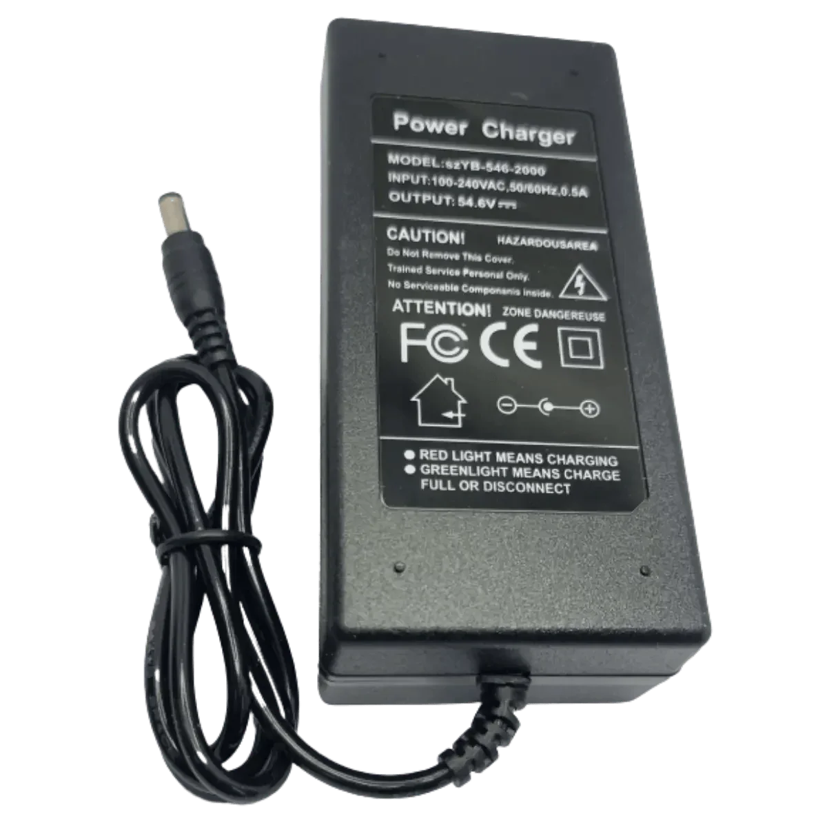 Adaptateur fiche D verte 6.3 × 3 mm pour chargeur 54.6V