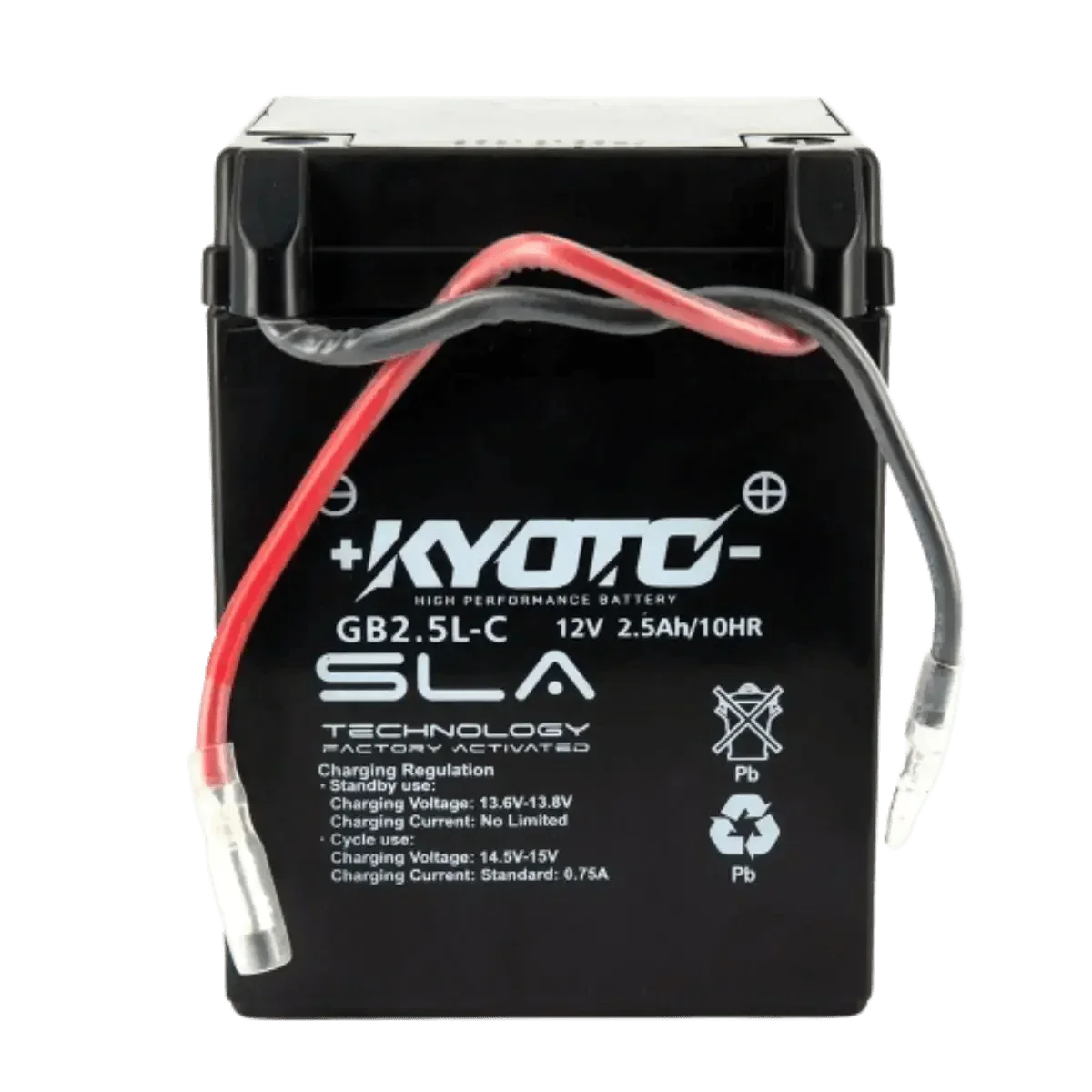 Batterie Moto KYOTO GB2.5L-C 12V 3Ah AGM – Sans Entretien Prête à l'Emploi - Accessoires Energie