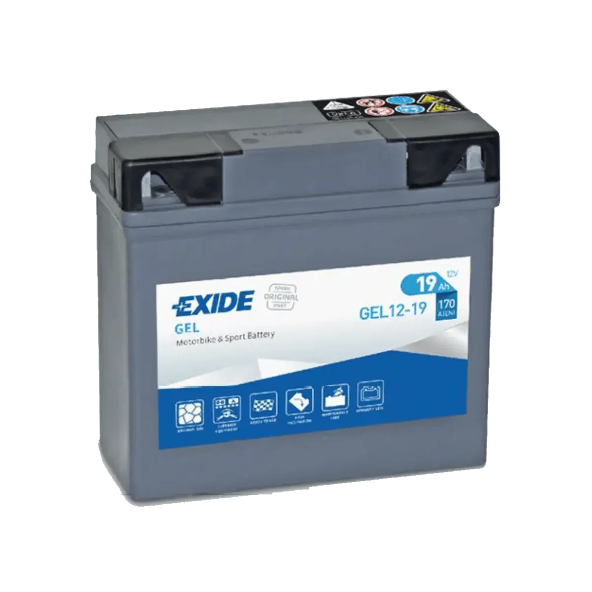 Batterie Gel 12V 19Ah sans entretien prête à l'emploi GEL12-19