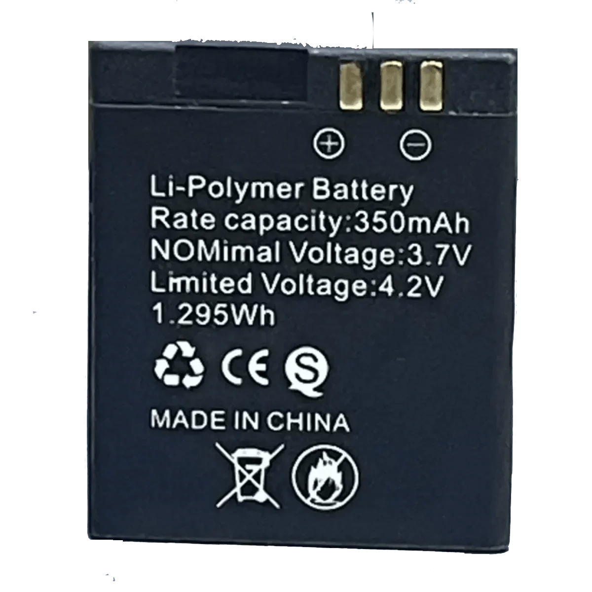 Batterie 3.7V 350mAh pour montre connectée
