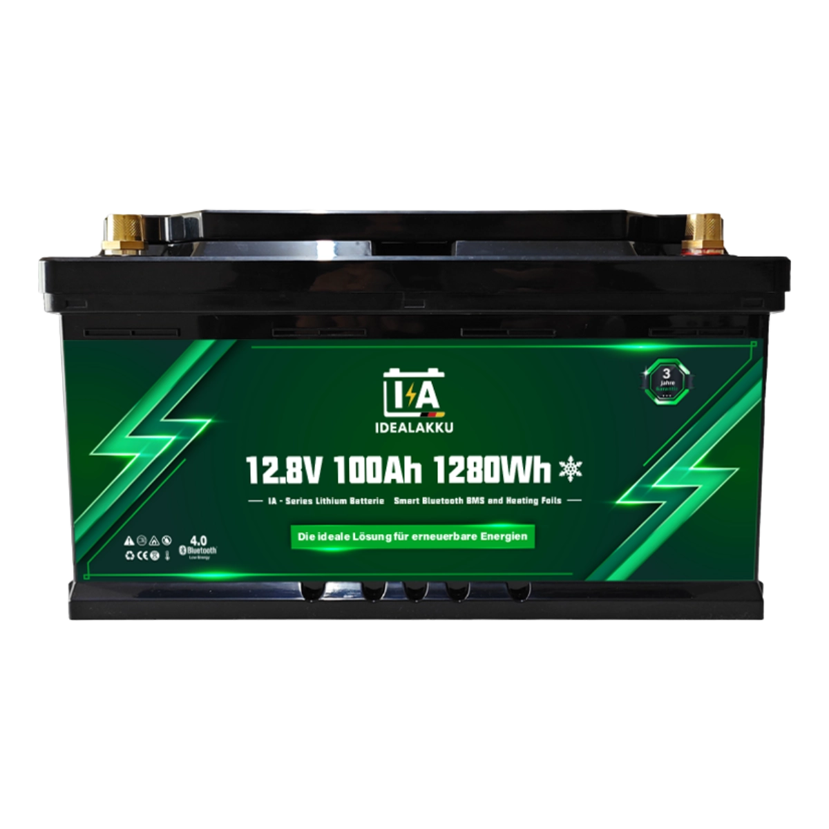 Batterie Lithium 12.8V 100Ah avec chauffage – IDEALAKKU