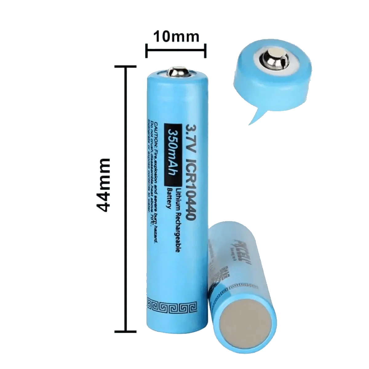 Batterie AAA Rechargeable Li-ion 3.7v 350mAh ICR 10440