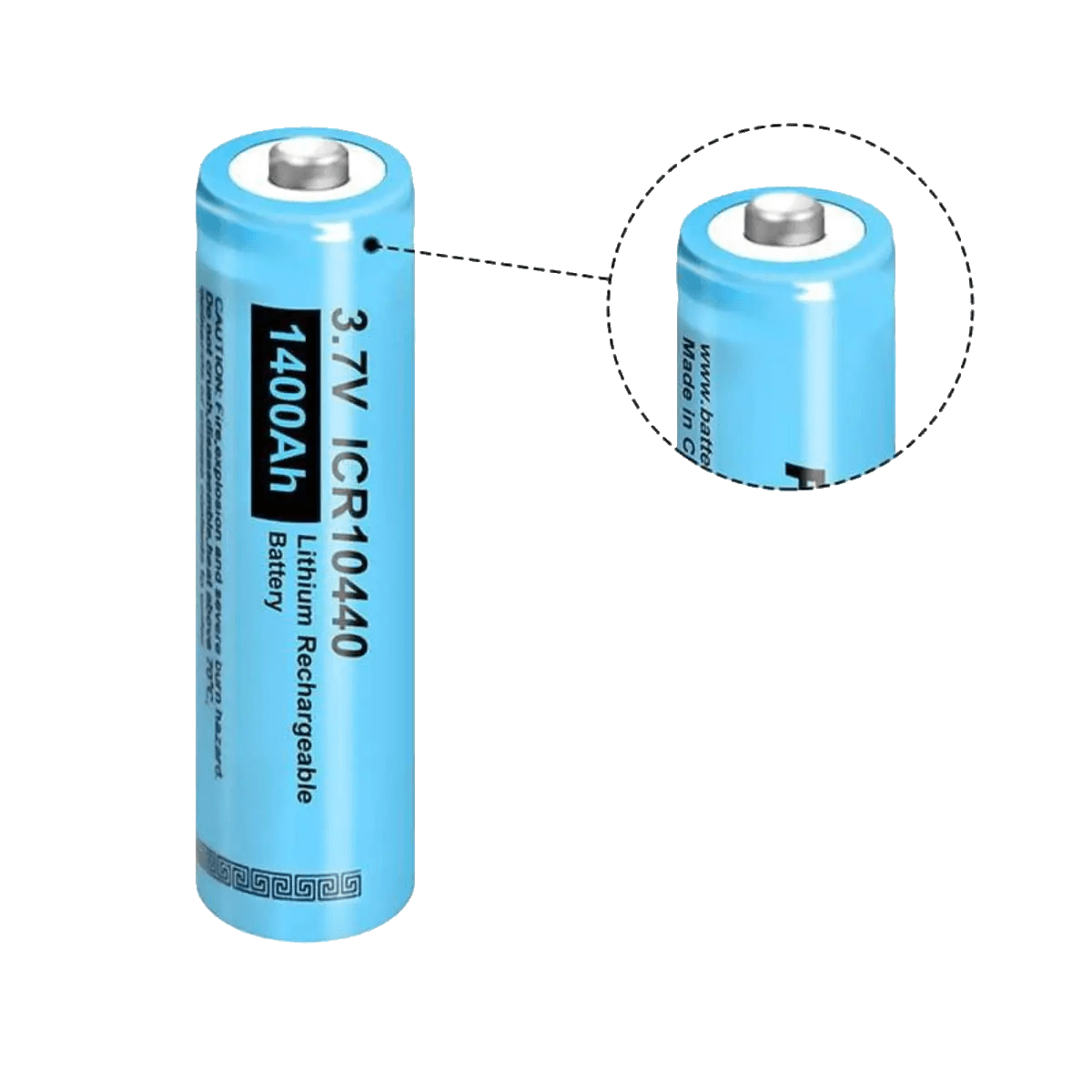 Batterie AAA Rechargeable Li-ion 3.7v 350mAh ICR 10440