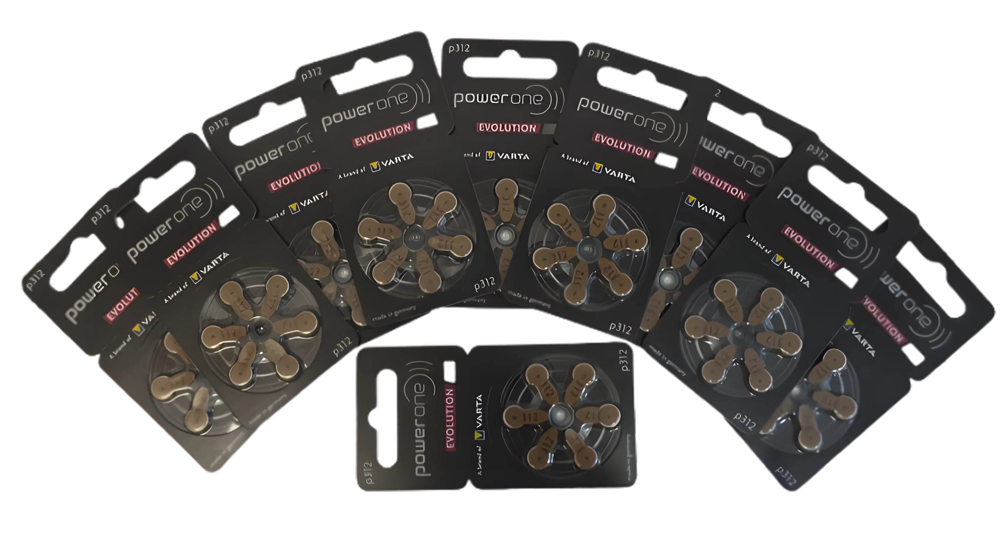 Piles Auditives 312 PR41 – Plaquette Marron x10 (60 Piles)