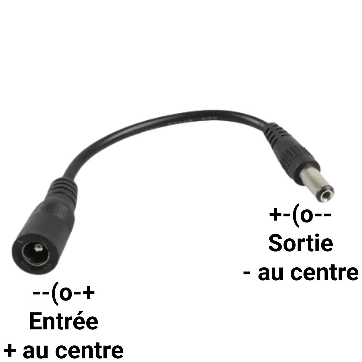 Cordon d'inversion de polarité 5.5x2.1mm