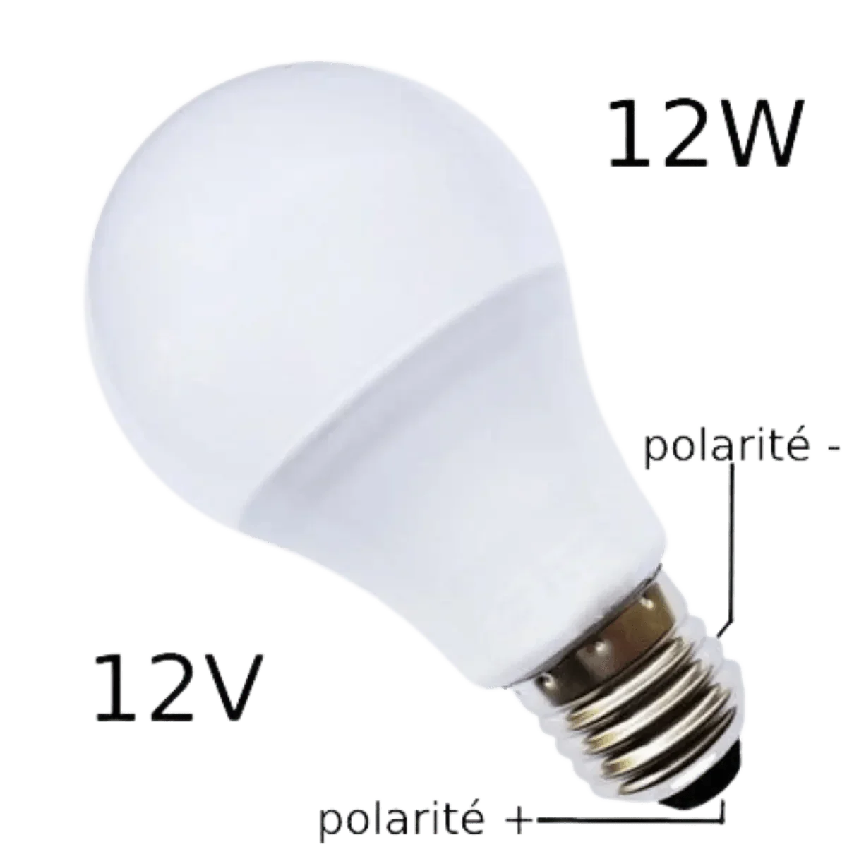 Ampoule LED 12V 12W Blanc chaud