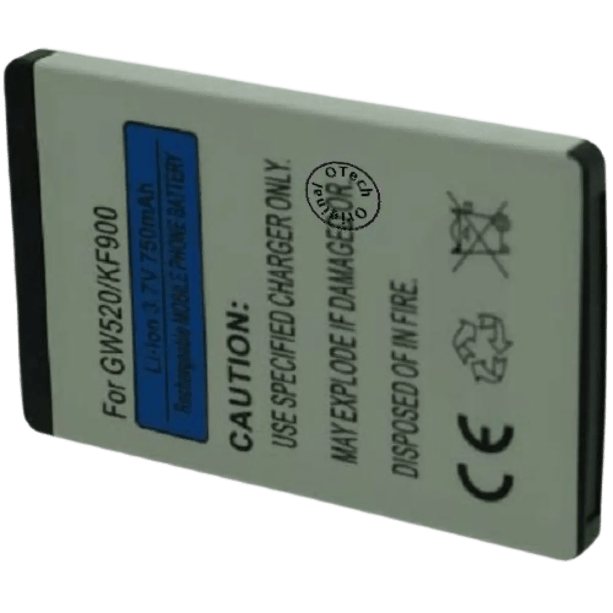 Batterie pour téléphone portable LG GW520, IP-340N, KF900, KF900, PRADA II, KS500, KT770