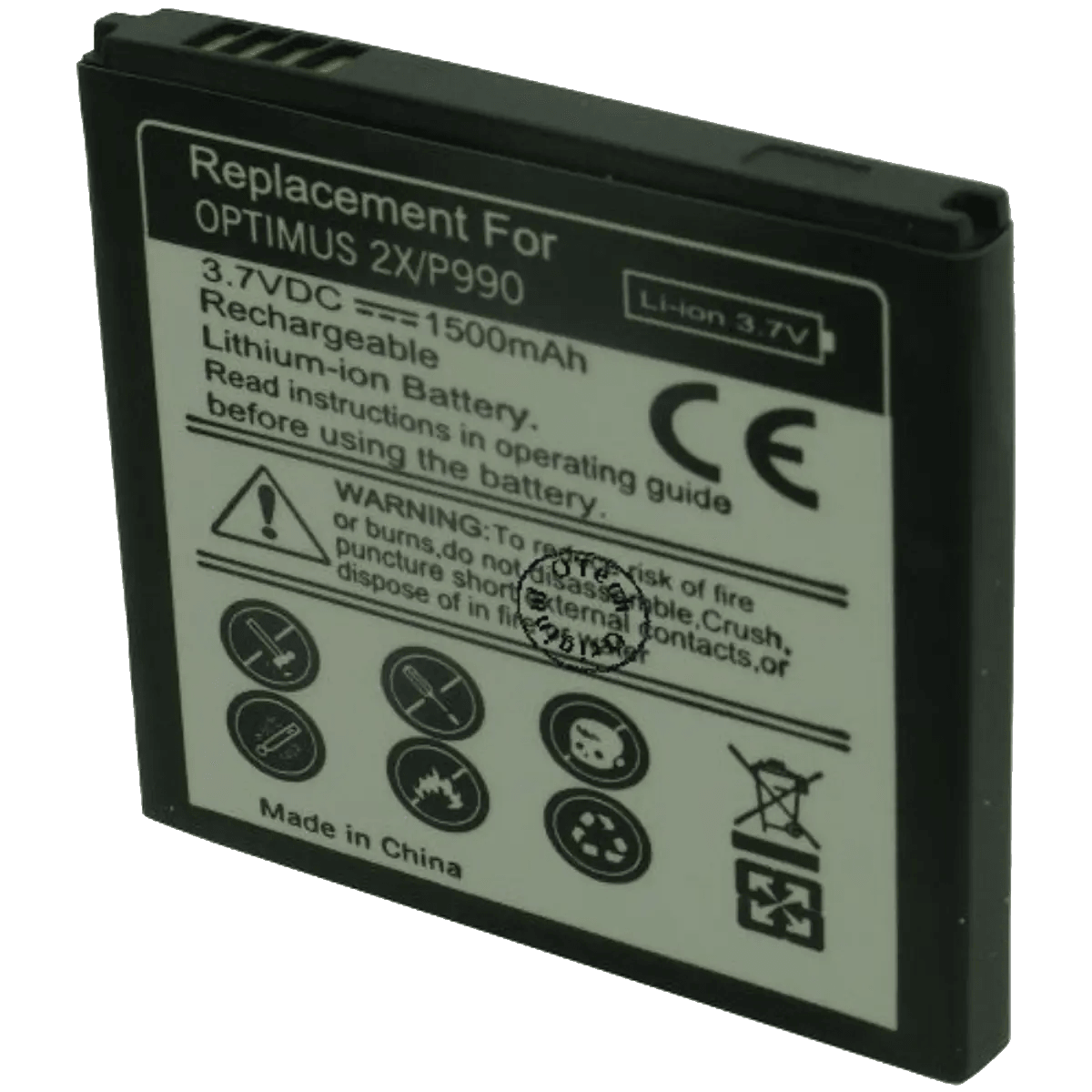 Batterie pour téléphone portable LG FL-53HN, G2X, OPTIMUS, P920, P990