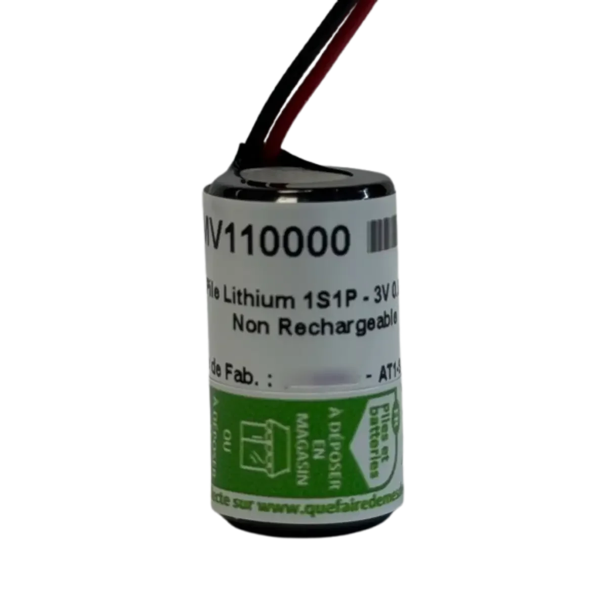 Pile Lithium 3V 950mAh 1/2AA LMV110000 pour Micrologix 1100