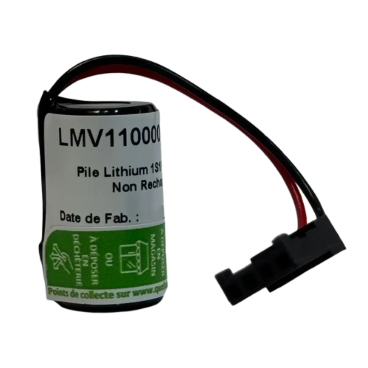 Pile Lithium 3V 950mAh 1/2AA LMV110000 pour Micrologix 1100