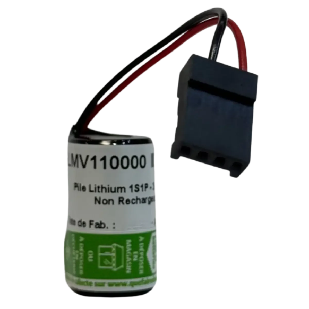 Pile Lithium 3V 950mAh 1/2AA LMV110000 pour Micrologix 1100