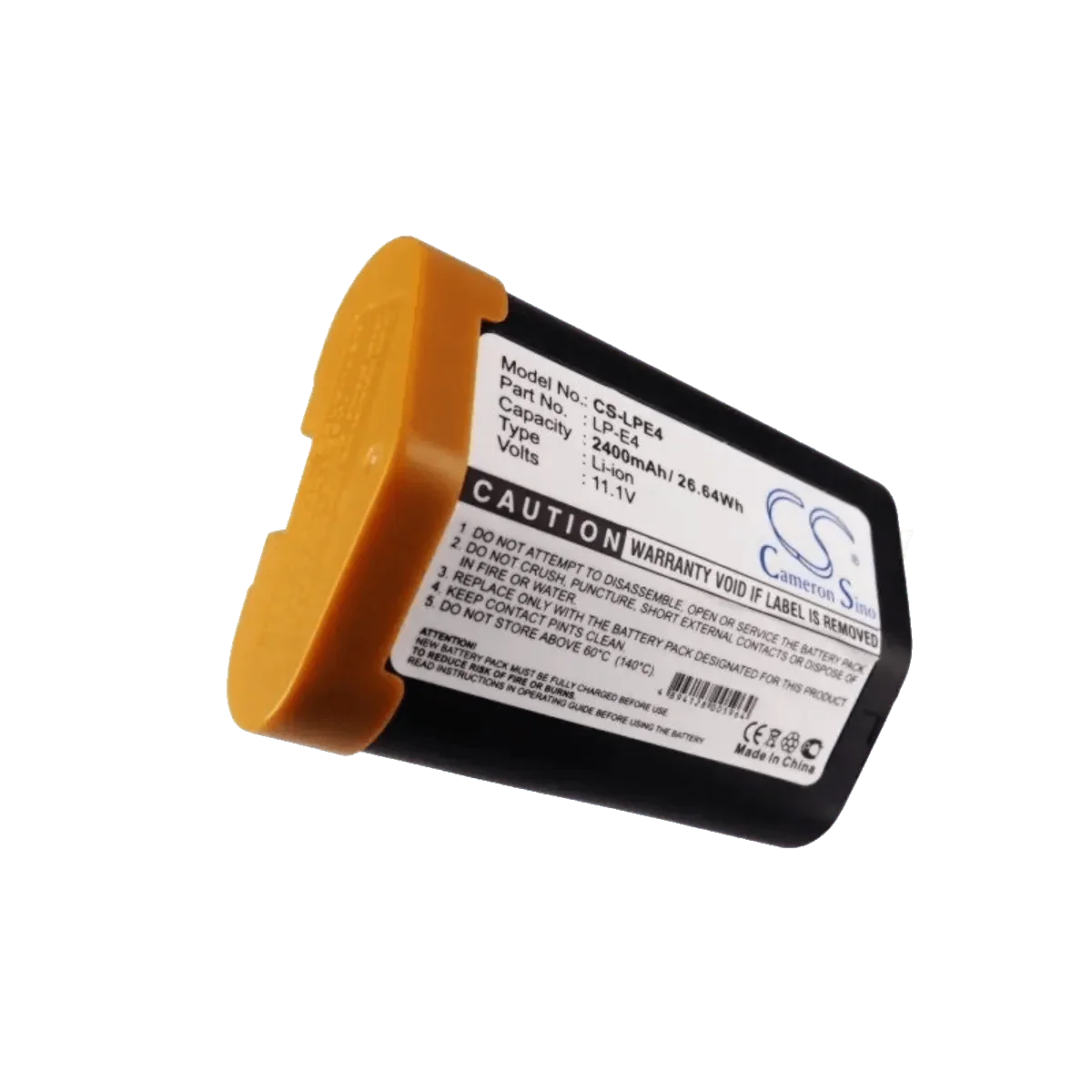 Batterie Canon LP-E4 compatible 11.1V 4000mAh Li-ion