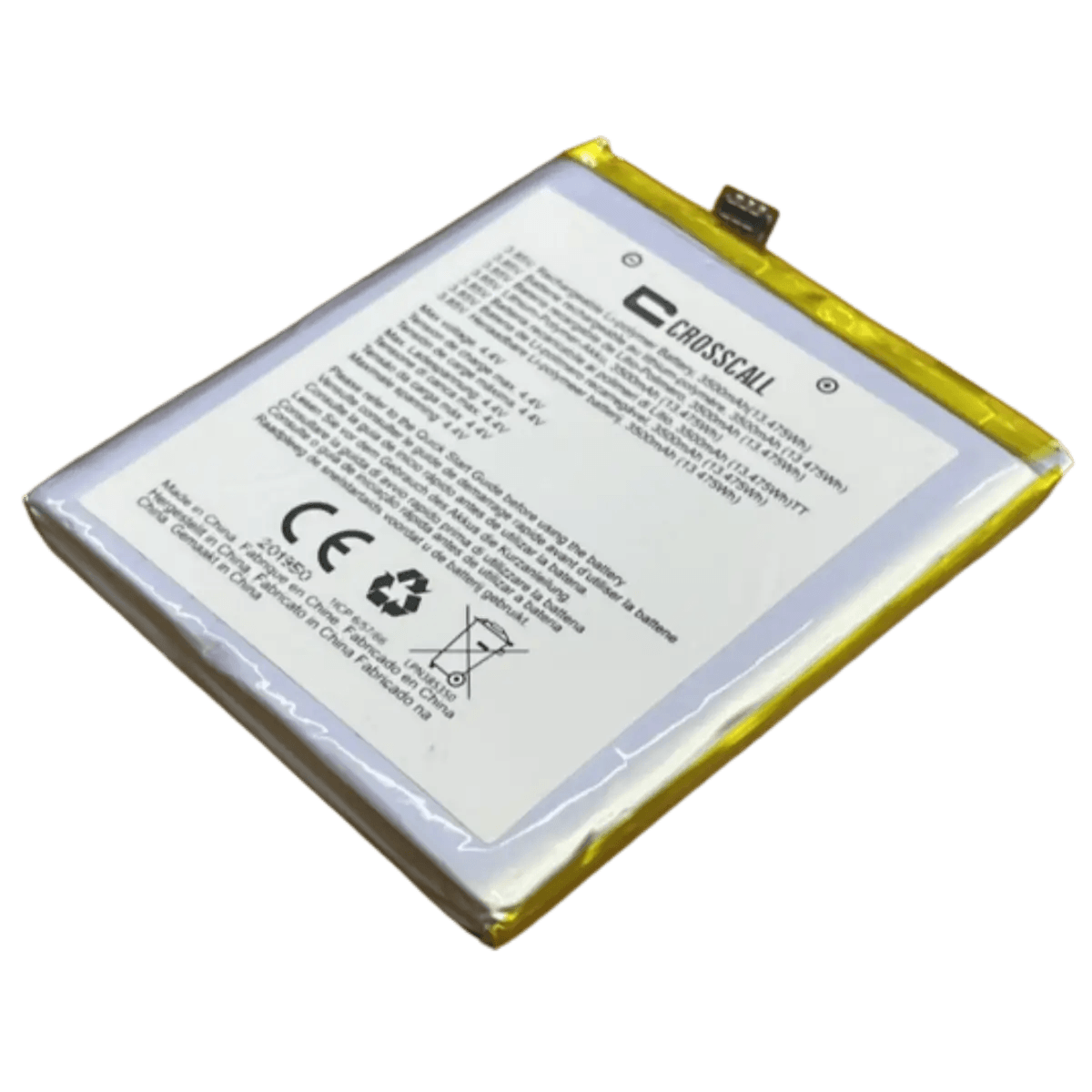 Batterie LPN385350 d'origine pour téléphone Crosscall Trekker X3