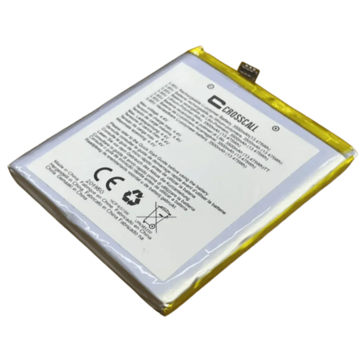 Batterie LPN385350 d'origine pour téléphone Crosscall Trekker X3