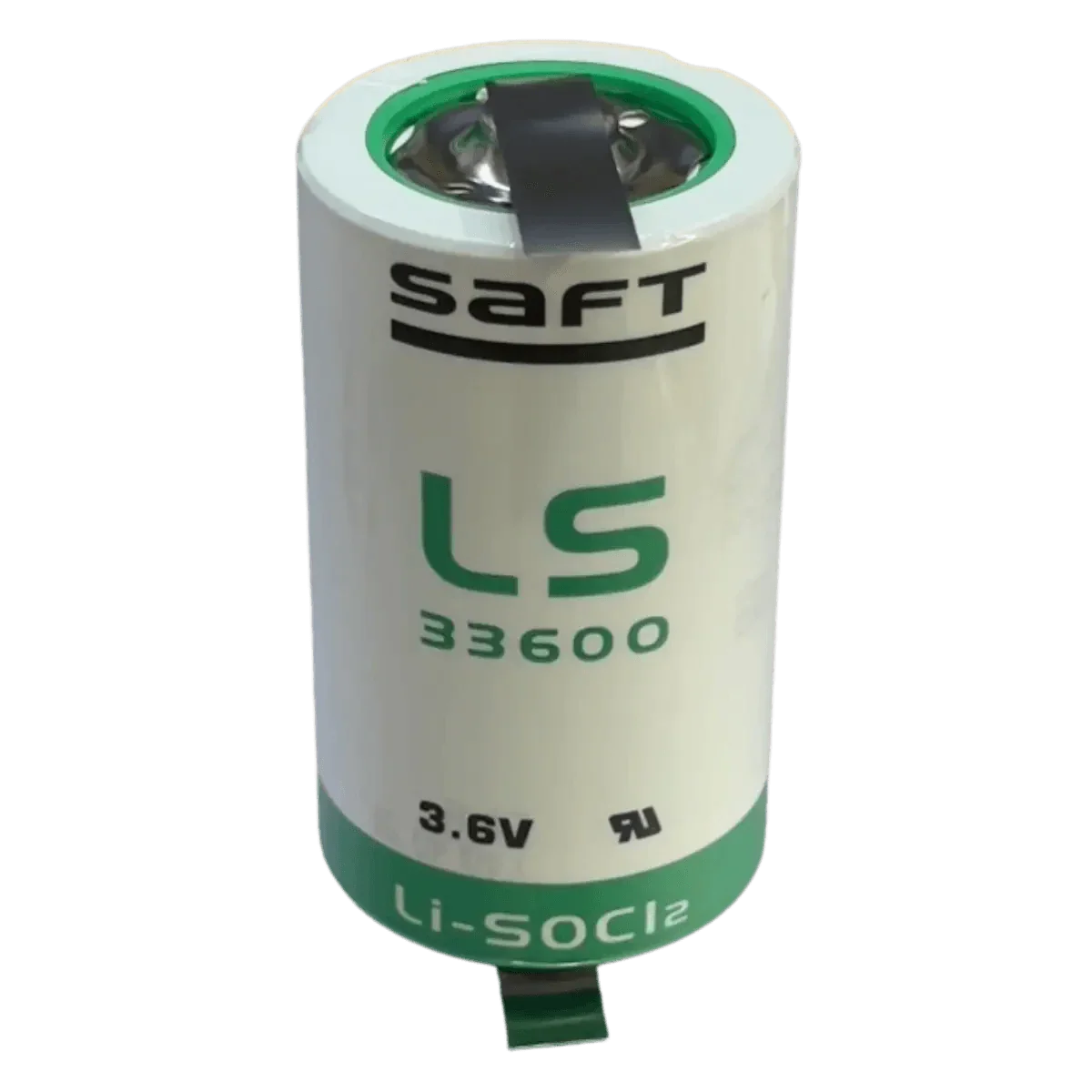 Pile Saft 33600 Lithium 3.6V 13Ah avec languettes