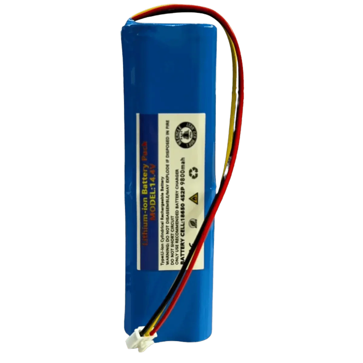 Batterie au lithium 14.4V 9800mAh pour aspirateur connecteur 3 broches
