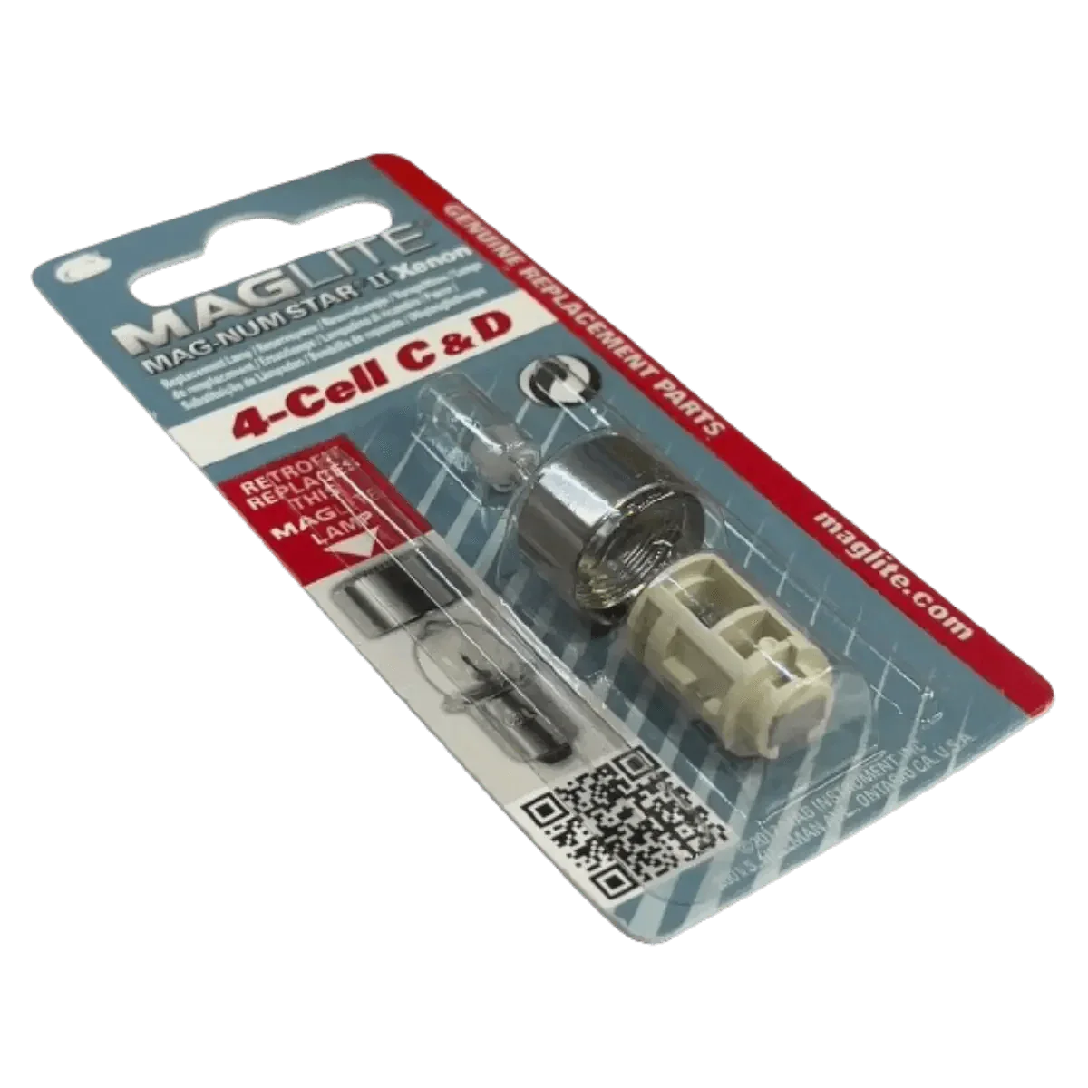 Ampoule 4-Cell C/D Mag-num Star 2 Xenon pour lampe de poche Maglite