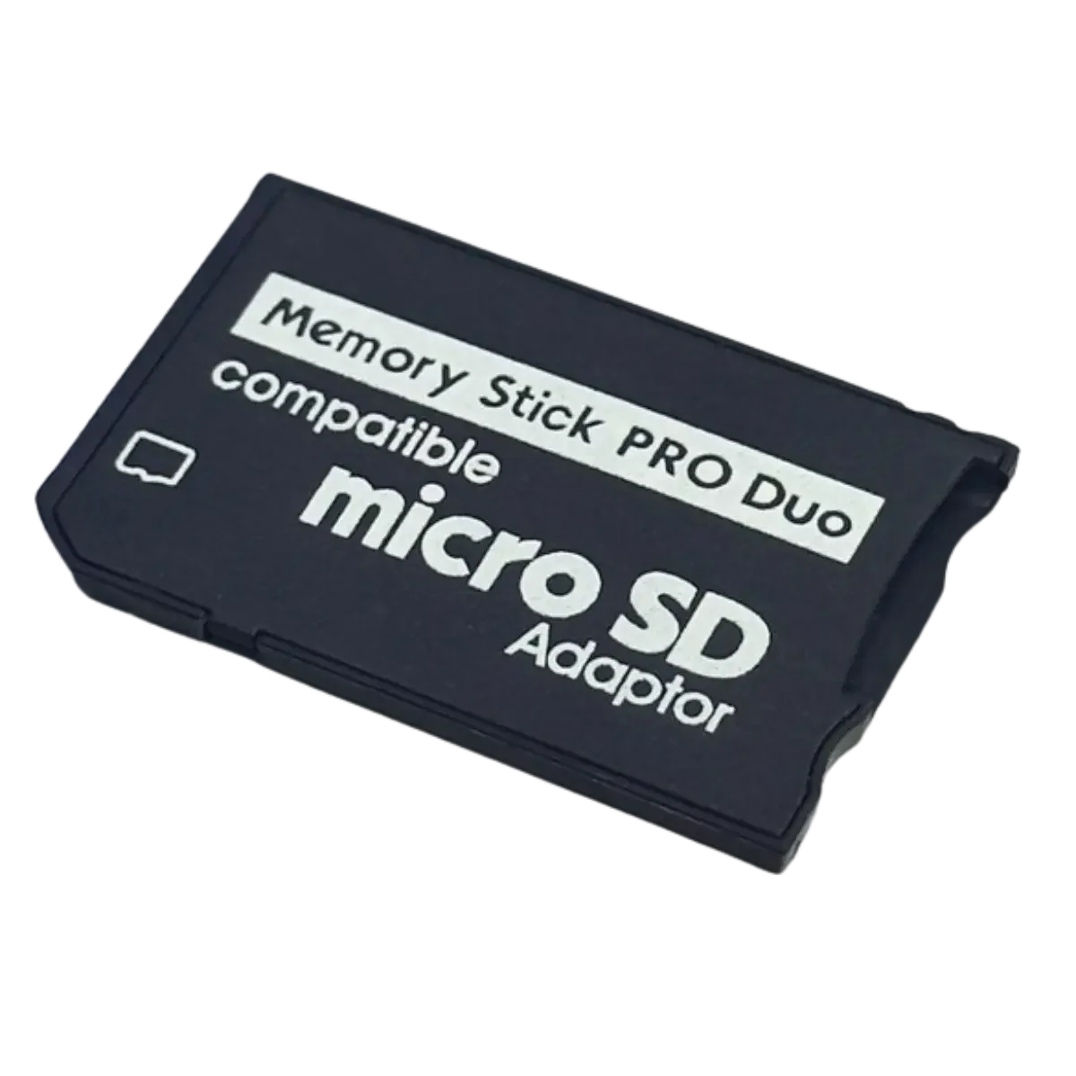 Adaptateur Micro SD vers Memory Stick PRO Duo seul, face avant visible