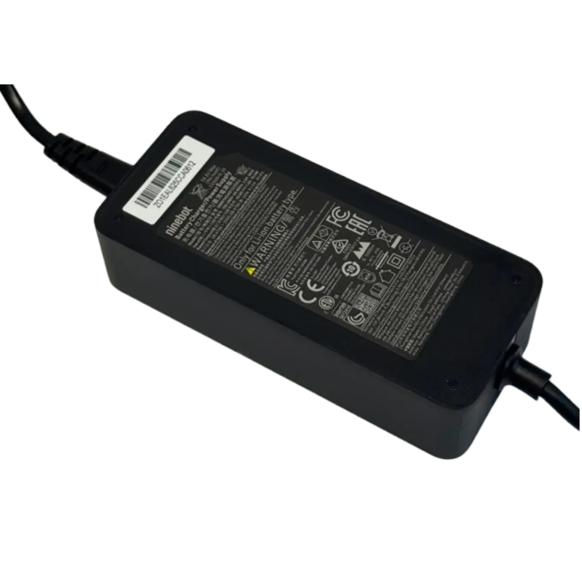 Chargeur origine Ninebot 54.6V 2A pour Trottinette Xiaomi 4 Pro Plus, 4 Pro Max et NineBot ZT3 Pro